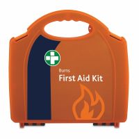 First Aid Kit for Burns, in Orange/Orange Integral Aura Box, 27cmH x 29.5cmW x 10cmD, 1 x  Single Unit