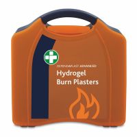 Dependaplast Blue Advanced Hydrogel Burn Plasters, in Compact Aura Box, 2 Sizes, 1 x  Box of 25