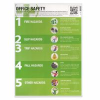 Office Safety Guidance Poster , Laminated, 420mm x 594mm, 1 x  Pack of 10