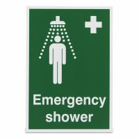 Emergency shower  , Vinyl, 210 x 148mm, 1 x  Single Unit