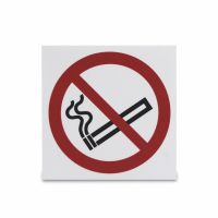 No smoking,  symbol only, Vinyl, 100 x 100mm, 1 x  Single Unit