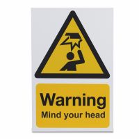 Warning Mind Your Head, Vinyl, 297 x 210mm, 1 x  Single Unit