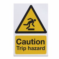 Caution Trip Hazard, Vinyl, 297 x 210mm, 1 x  Single Unit