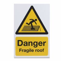 Danger Fragile Roof, Vinyl, 297 x 210mm, 1 x  Single Unit