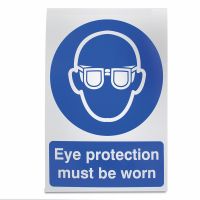 Eye protection must be worn in this area  , Vinyl, 420 x 297mm, 1 x  Single Unit