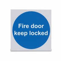 Fire door keep locked , Rigid, 100 x 100mm, 1 x  Single Unit