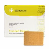 Dependaplast Multisoft Plasters, Sterile, 7.5cm x 5cm , 10 x  Box of 50