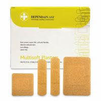 Dependaplast Multisoft Plasters, Sterile, Assorted , 10 x  Box of 100