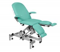 Sunflower Fusion Podiatry Chair, Hydraulic Height Adjustment, Gas Assisted Head and Split Adjustable Length ﻿and Foot Sections