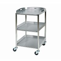 Sunflower Surgical Trolley – 56cm Width with Stainless Steel Trays