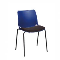 Sunflower ﻿﻿﻿﻿Neptune Visitor Chair, Without Arms - Moulded Seat ﻿with Inter/VeneTM Upholstered Seat Pad