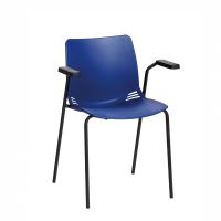 Sunflower ﻿﻿﻿﻿Neptune Visitor Chair, With Arms Moulded Seat