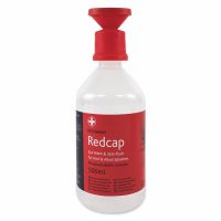 Reliwash Redcap 500ml Bottle with Eye Cap, Sterile, 500ml Bottle, 10 x  Box of 10
