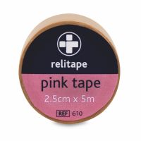 Relitape Washproof Pink Tape (single) - 2.5cm x 5m