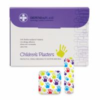 Dependaplast Childrens Washproof Plasters, Sterile, Assorted, 10 x  Box of 100