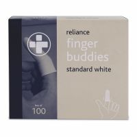 Finger Buddies , White , Standard , 1 x  Single Unit
