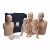 Prestan Professional Training Manikin Family with CPR Monitors and Lung Bags, Family, Family, 1 x  Pack of 5