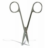 Iris Scissors , Curved , 4.5" (11.5cm), 1 x  Single Unit