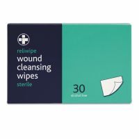 Reliwipe Moist Cleansing Wipes, Sterile, Box of 30, 5 Box of 30