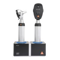HEINE Diagnostic Desktop Kit: BETA 400 F.O Otoscope & BETA 200 Ophthalmoscope (with NT4 Table Charger)