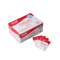 Clinell Alcohol Wipe Sachets Box 100