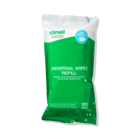 Clinell Universal Wipes Tub 100 Refill