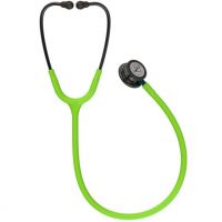 3M™ Littmann® Classic III™ Monitoring Stethoscope, Smoke Edition, Lime Green Tube, Blue Stem