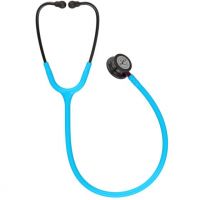 3M™ Littmann® Classic III™ Monitoring Stethoscope, Smoke Edition, Turquoise Tube, Pink Stem