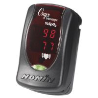 Nonin Onyx Vantage 9590 Finger Oximeter, Black, with Carry Case
