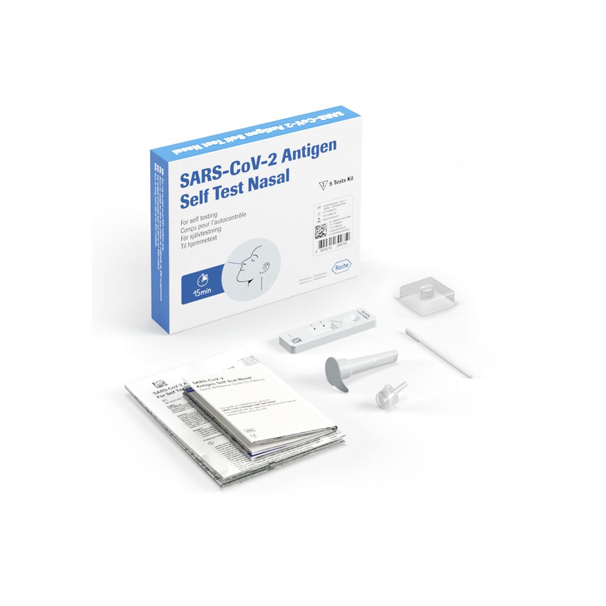 Roche SARSCoV2 Antigen Self Test Nasal Box of 5