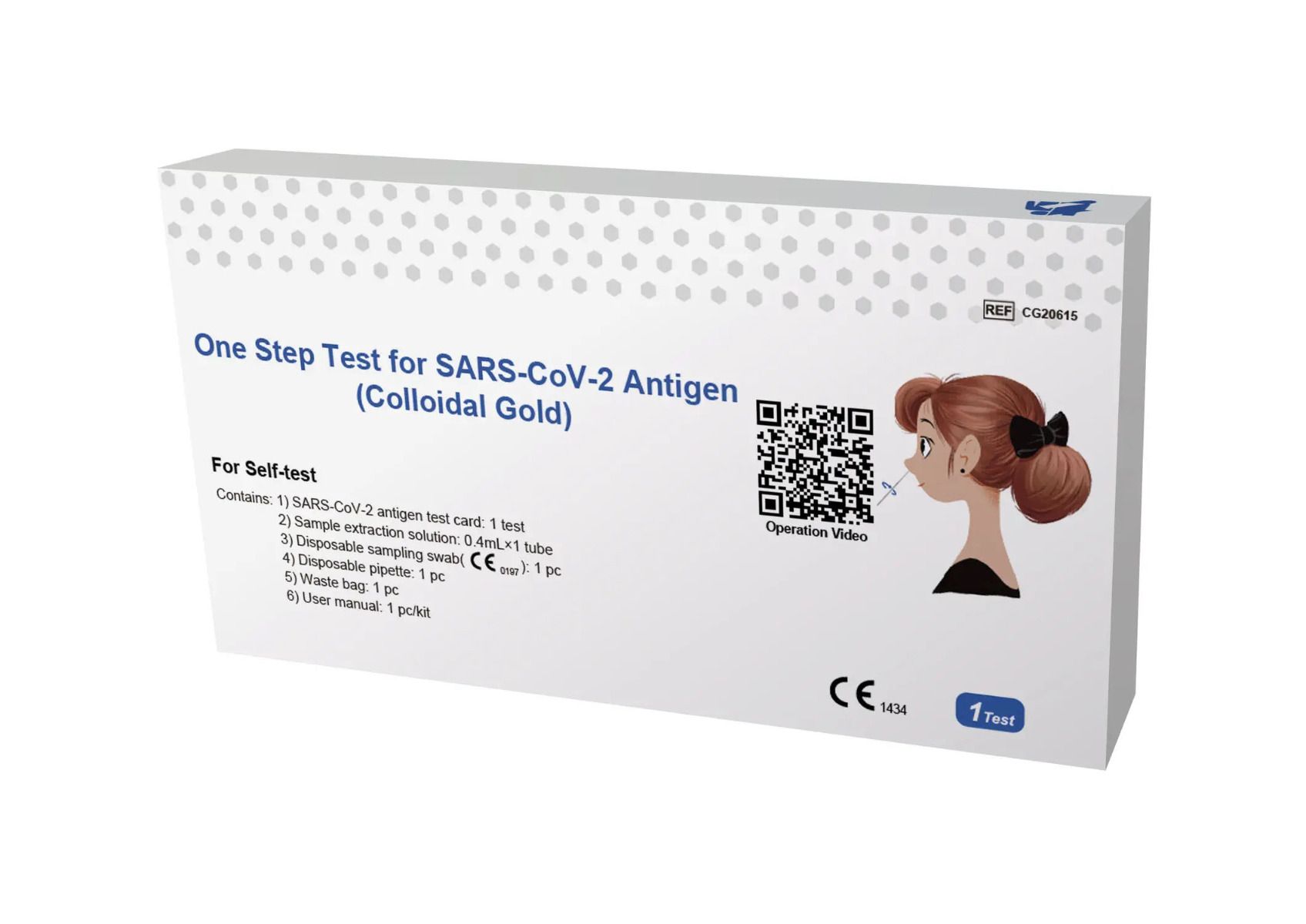 Chinese One Step Test For SARSCoV2 Antigen (Colloidal, 58 OFF