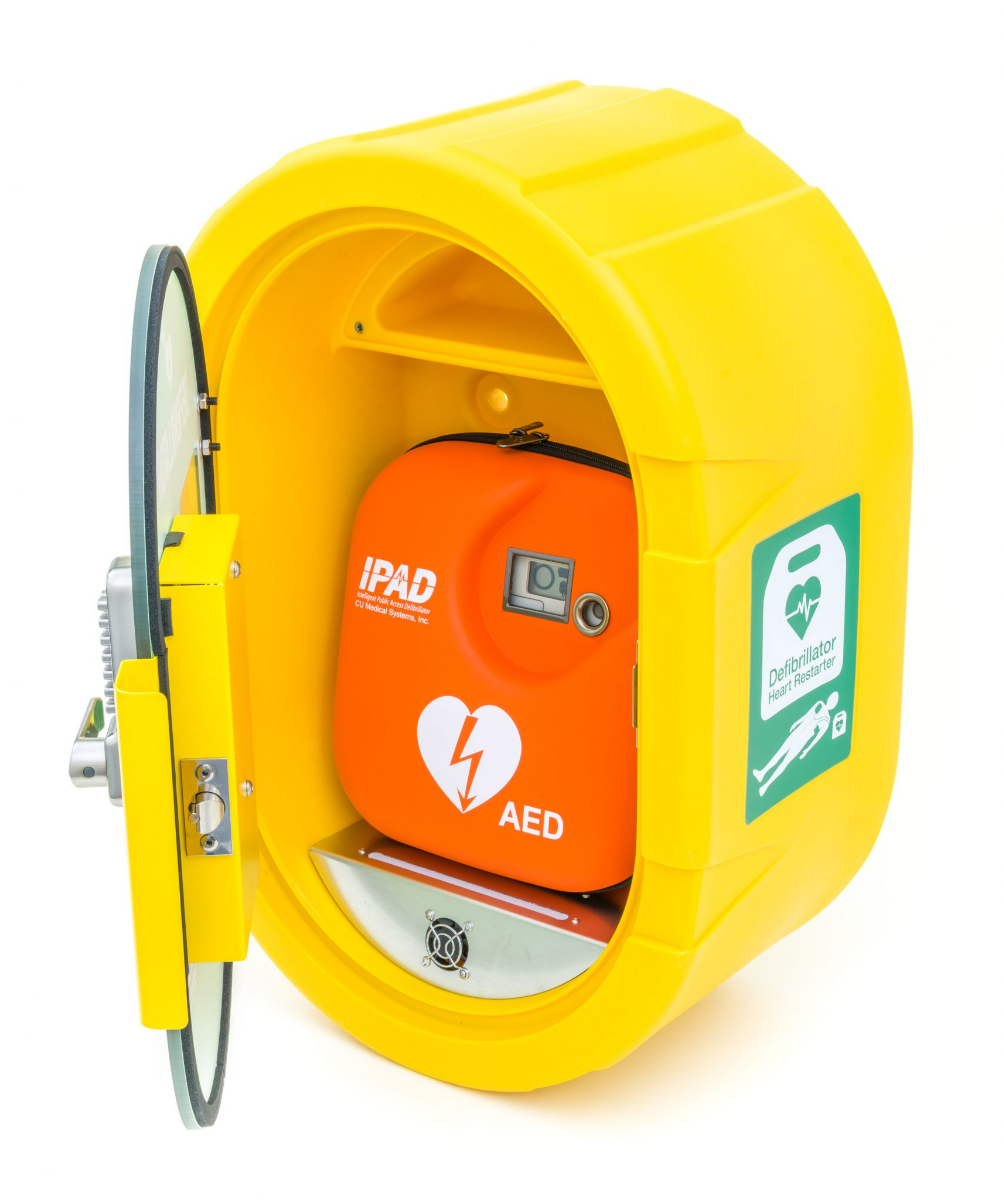 CU Medical DefibSafe 2 Defibrillator Cabinet - locked