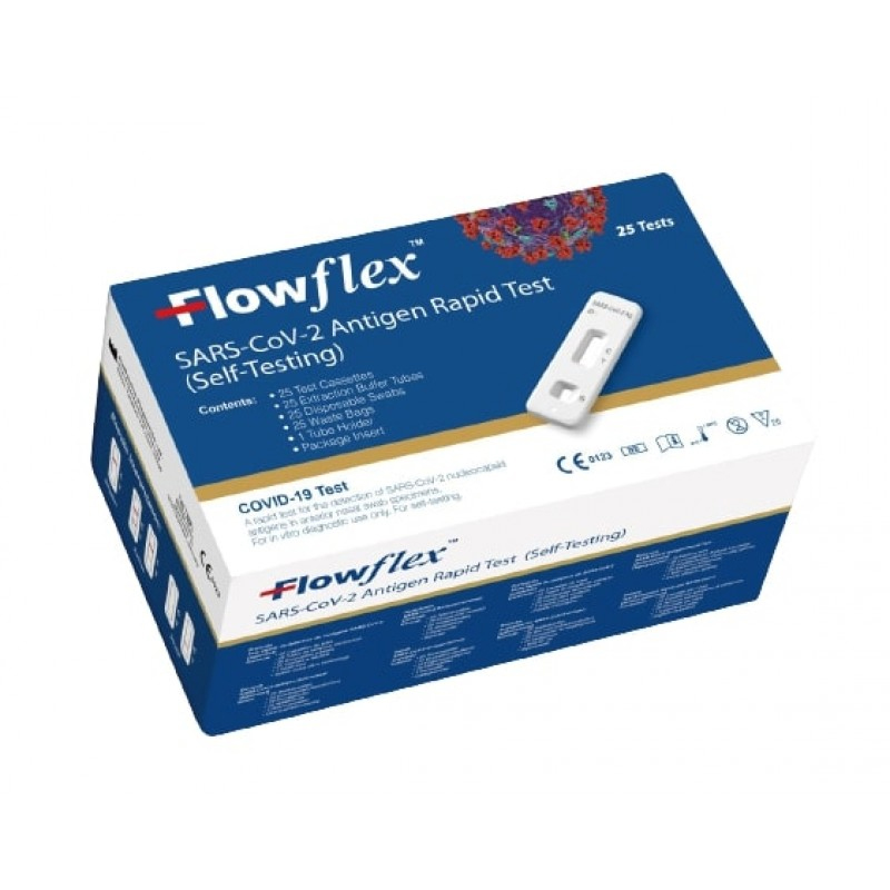 Flowflex SARS-CoV-2 Antigen Rapid Test Self Test - Box of 25
