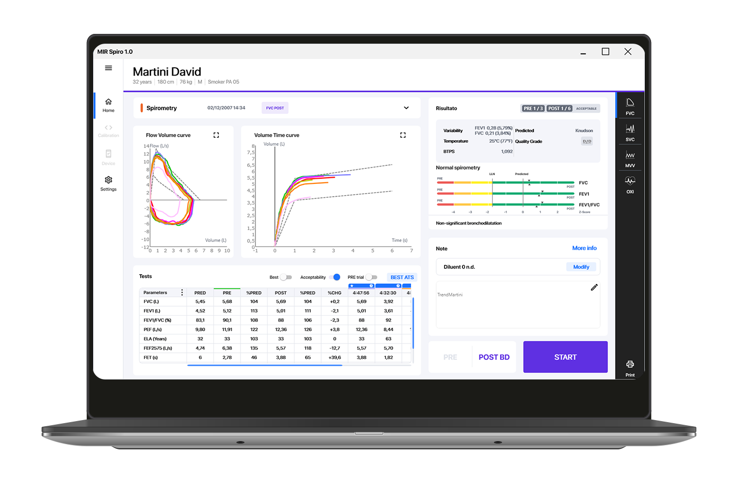 MIR Minispir Spirometer-with Software