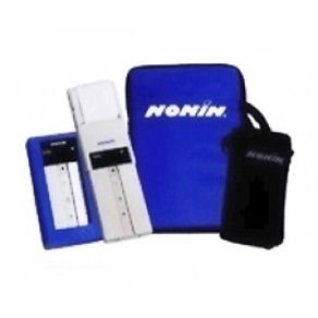 Padded Blue Carry Case for Nonin 8500 Series Monitor and Printer