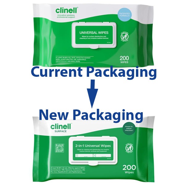 Clinell Universal Wipes (Pack 200)