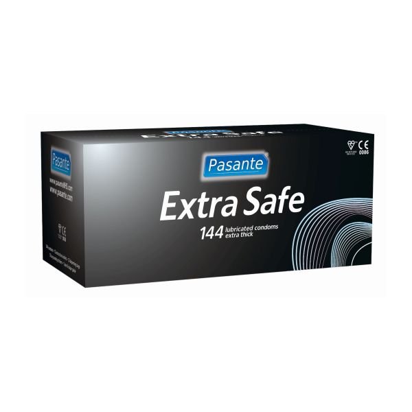 Pasante extra condoms, bulk pack (box of 144)