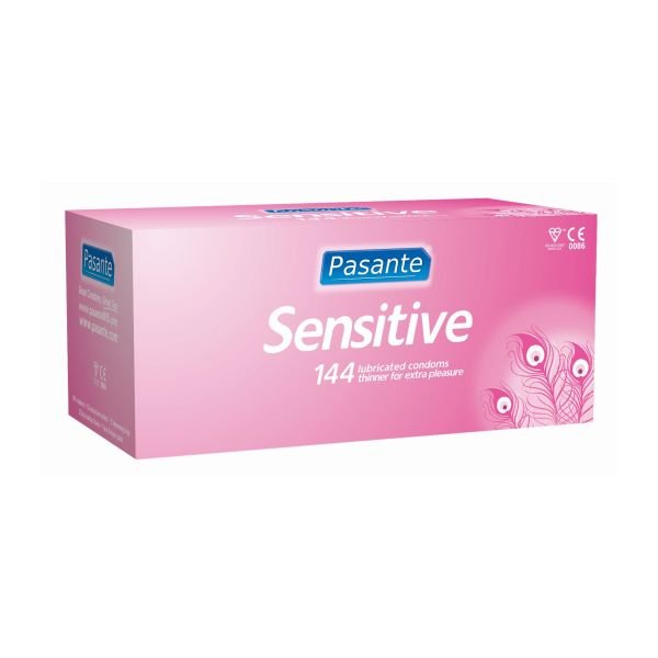 Pasante sensitive condoms, clinic pack (box of 144)