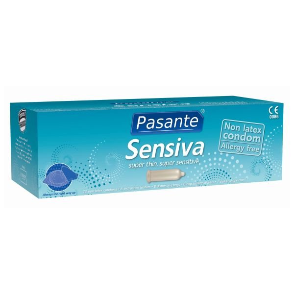Pasante sensiva condoms, clinic pack (box of 72)