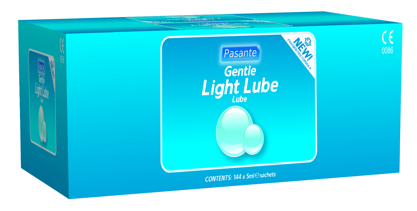 Pasante light lube 5ml sachets X 144 - paraben free