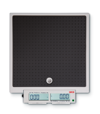 SECA 878 Mobile Electronic Flat Scale with Push Buttons and Double Display