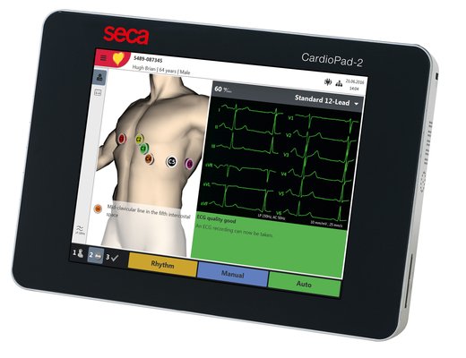 SECA CTCardioPad 2 Touch-Screen ECG