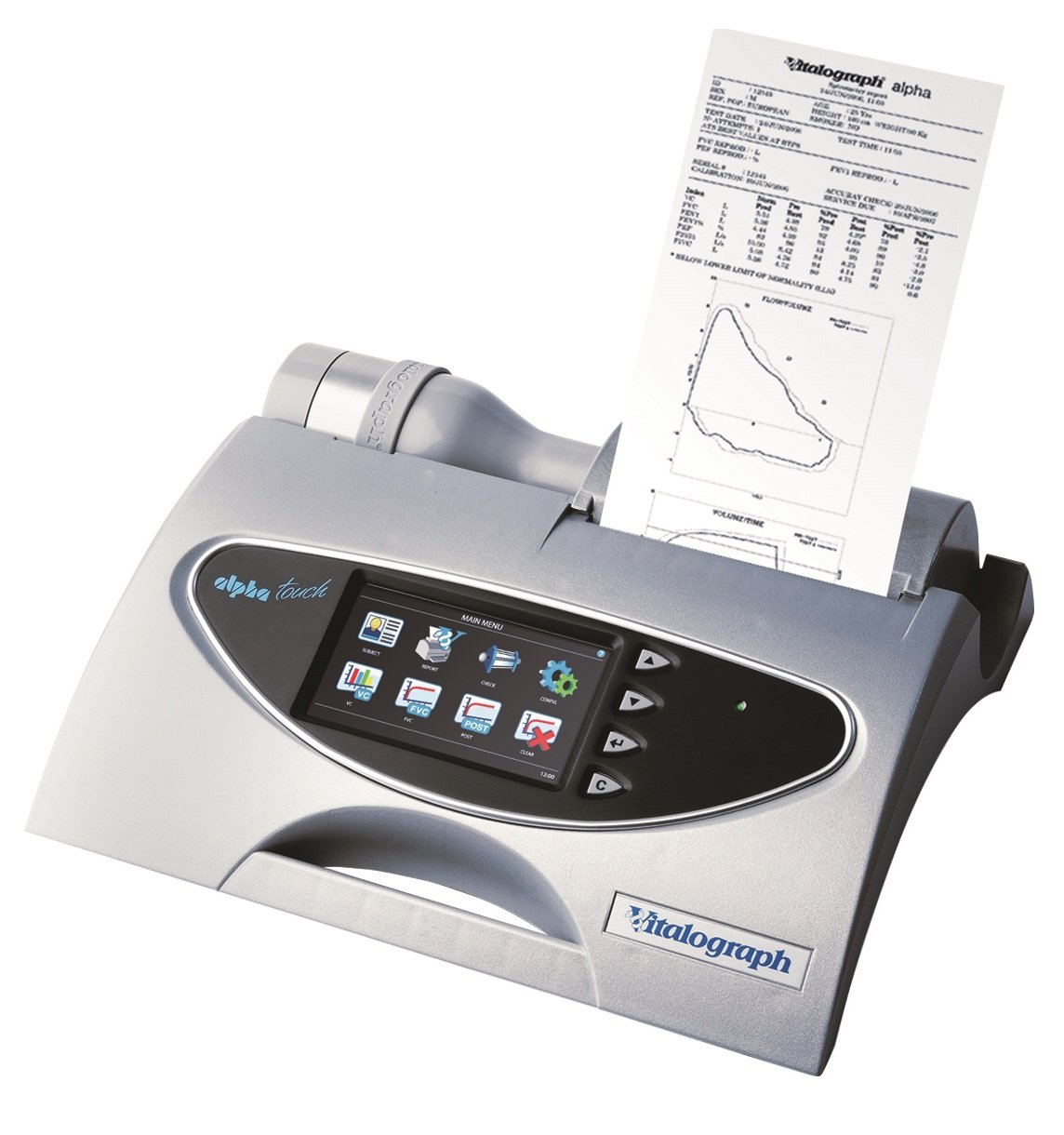 Vitalograph Alpha Touch Spirometer with Vitalograph Reports software